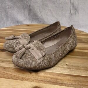 Sabrinas Womens Ballerina Flats 36 Animal Print Round Toe Shoes Made in Spain